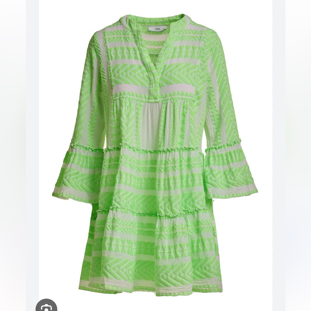 Devotion Twins Ella dress size small neon green